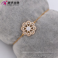 73790 Xuping fashion bracelet gold hand chain fashion design fancy flower shaped jewelry